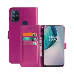 Wallet Cover 3-kort OnePlus Nord N10  - lyserød