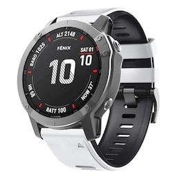 Twin Sport Armbånd Garmin Fenix 6X Pro - Hvid/sort