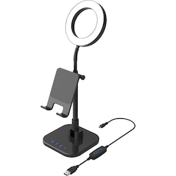 Digip Shine smartphonestander og LED-ringlys