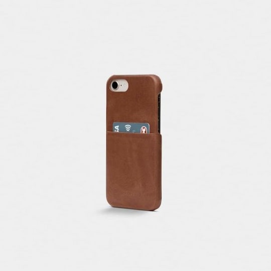 iPhone 6/6S/7/8/SE 2020 Cover Leather Backcover Brun | Elgiganten