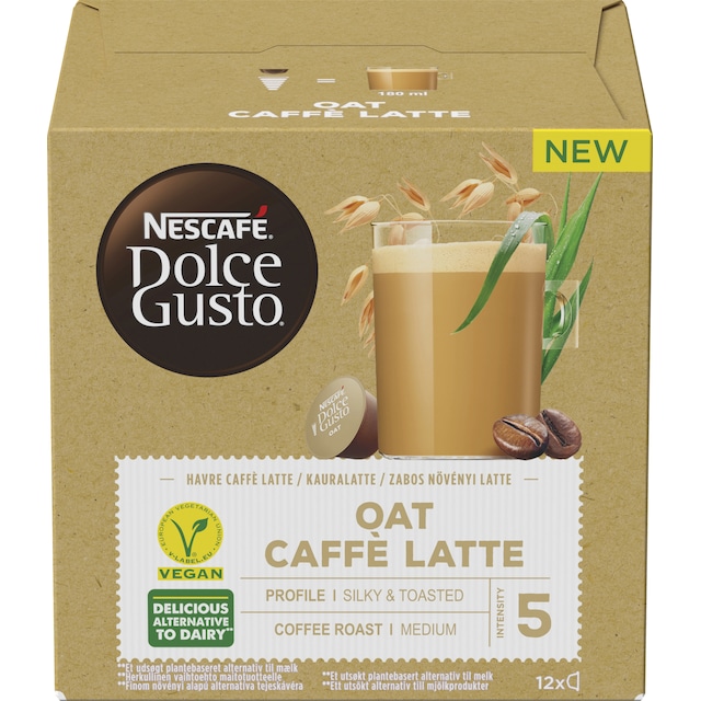 Nescafe Dolce Gusto Oat Caffé Latte kapsler DG12451260