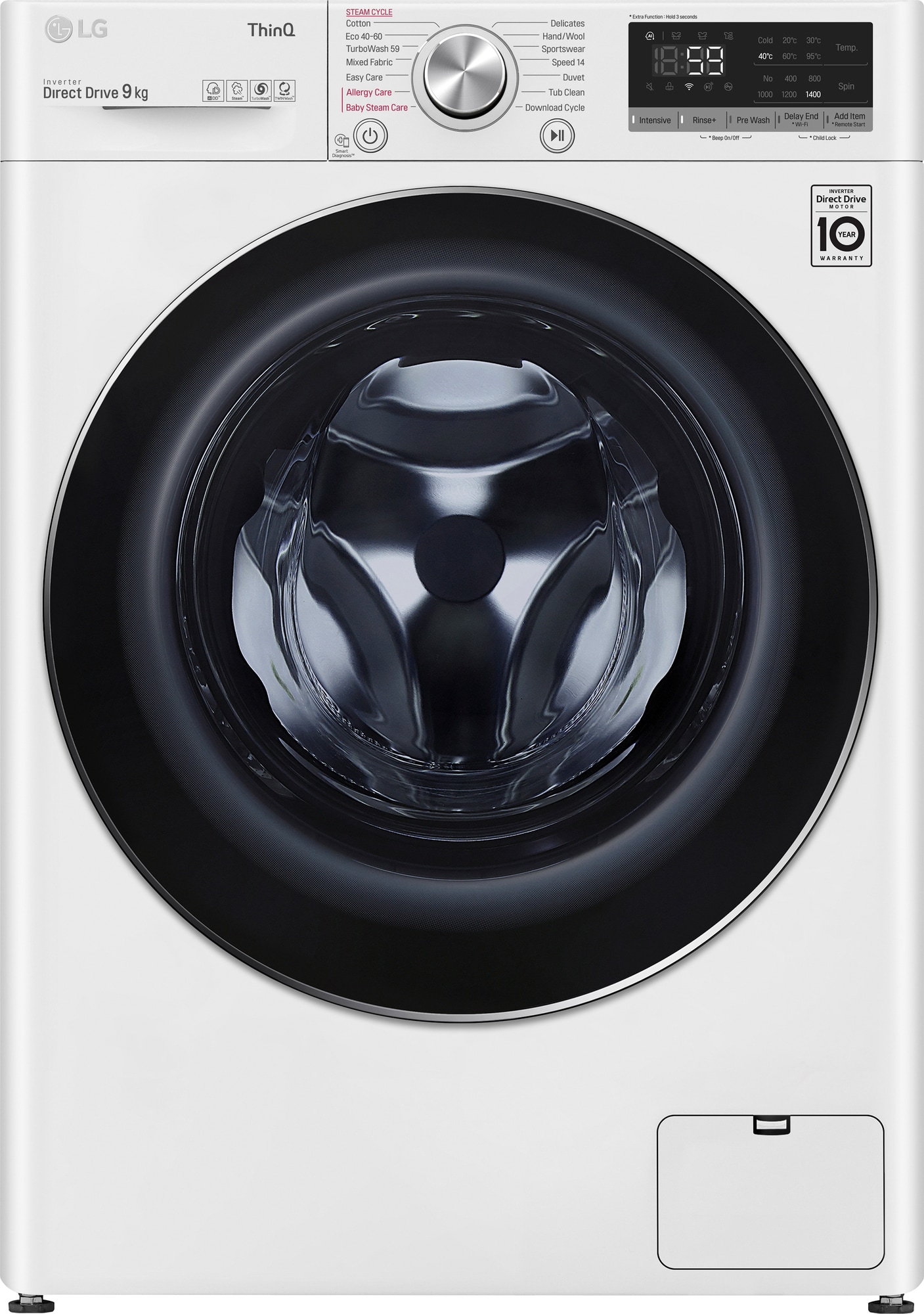 LG vaskemaskine FV74VNS2WA (hvid) | Elgiganten
