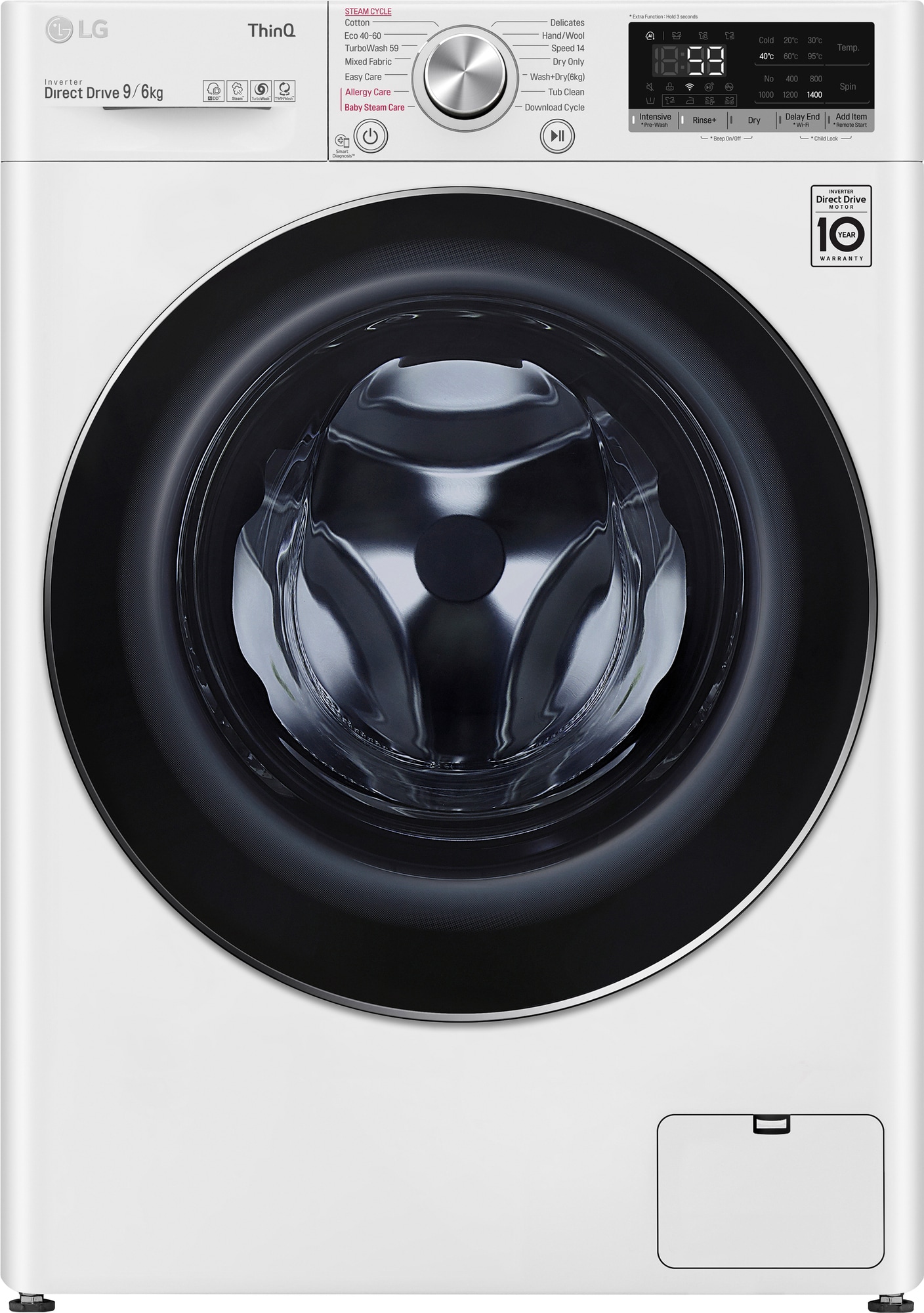 LG vaskemaskine/tørretumbler CV50V6S2EE | Elgiganten