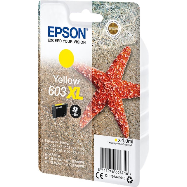 Epson 603 XL gul blækpatron