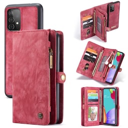 Multi-Wallet CaseMe 11-kort Samsung Galaxy A52 5G  - rød