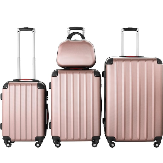 Kuffertsæt Pucci 4 dele - rødguld | Elgiganten