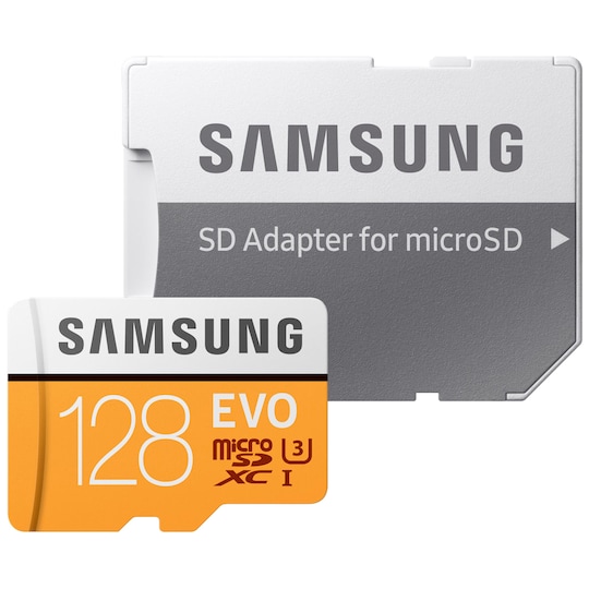 Samsung Evo Micro SDXC UHS-3 kort 128 GB | Elgiganten