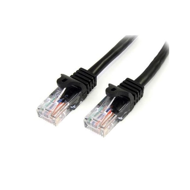 StarTech.com 45PAT3MBK, 3 m, Cat5e, U/UTP (UTP), RJ-45, RJ-45