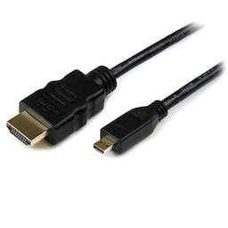 StarTech.com HDADMM50CM, 0,5 m, HDMI Type A (Standard), HDMI Type D (Micro), 3D, Sort