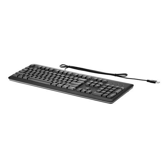 HP USB-tastatur til pc, Standard, Ledningsført, USB, Sort | Elgiganten
