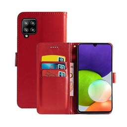 Wallet Cover 3-kort Samsung Galaxy A22 4G  - rød