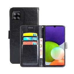 Wallet Cover 3-kort Samsung Galaxy A22 5G  - sort