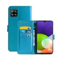 Wallet Cover 3-kort Samsung Galaxy A22 5G  - Lyseblå