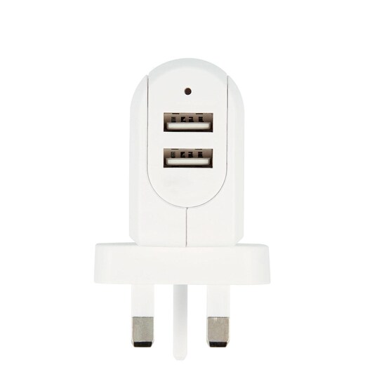 USB-oplader 2-port 3.4A UK | Elgiganten