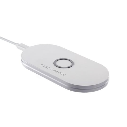 Q100 trådløs oplader iPhone X 10W Hvid | Elgiganten