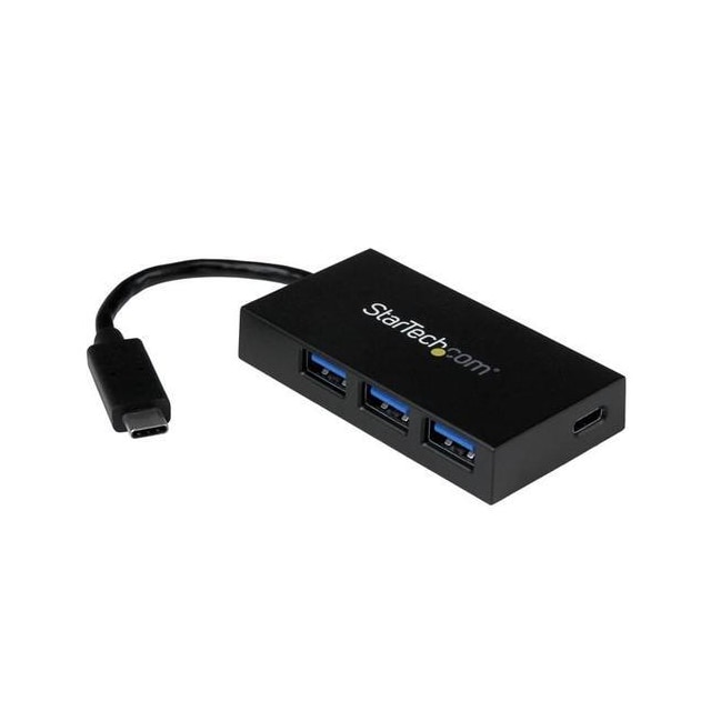 StarTech.com HB30C3A1CFB, USB 3.2 Gen 1 (3.1 Gen 1) Type-C, USB 3.2 Gen 1 (3.1 Gen 1) Type-A, 5000 Mbit/s, Sort, Plast, CE, FCC, RoHS