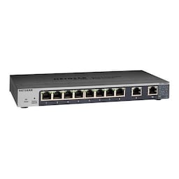 Netgear GS110EMX, Administreret, L2, 10G Ethernet (100/1000/10000), Stativ-montering