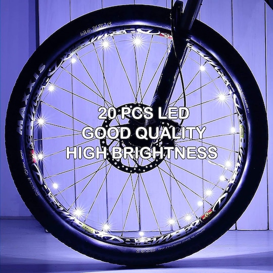 LED-lyssløjfe til cykelhjul Hvid | Elgiganten