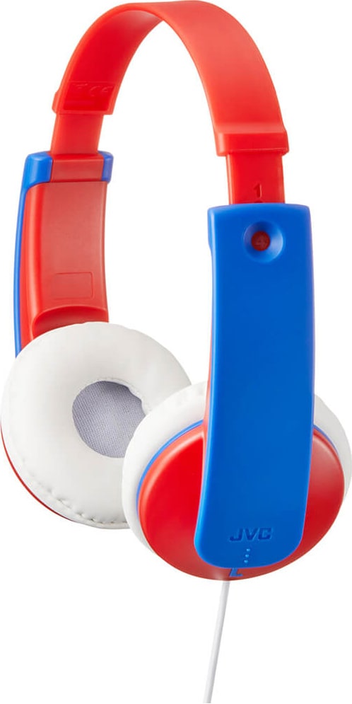 JVC Kids KD7 85dB på-øret høretelefoner (rød) | Elgiganten