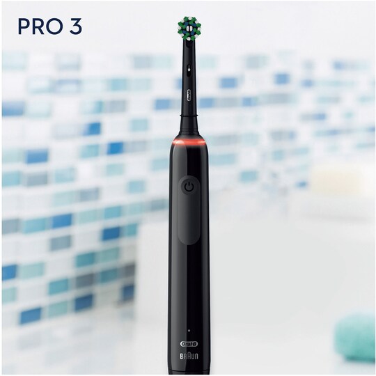 Oral-B Pro3 3400N elektrisk tandbørste 291053 (sort) | Elgiganten
