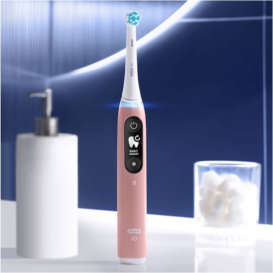 Oral-B iO6 Sensitive elektrisk tandbørste 378143 (pink sand) | Elgiganten