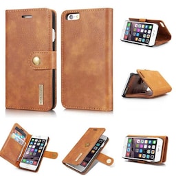 DG-Ming Wallet 2i1 til Apple iPhone 6 +, 6S Plus  - brun