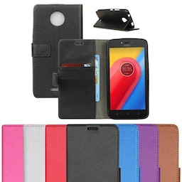 Wallet 2-kort Motorola Moto C (XT1754)  - sort