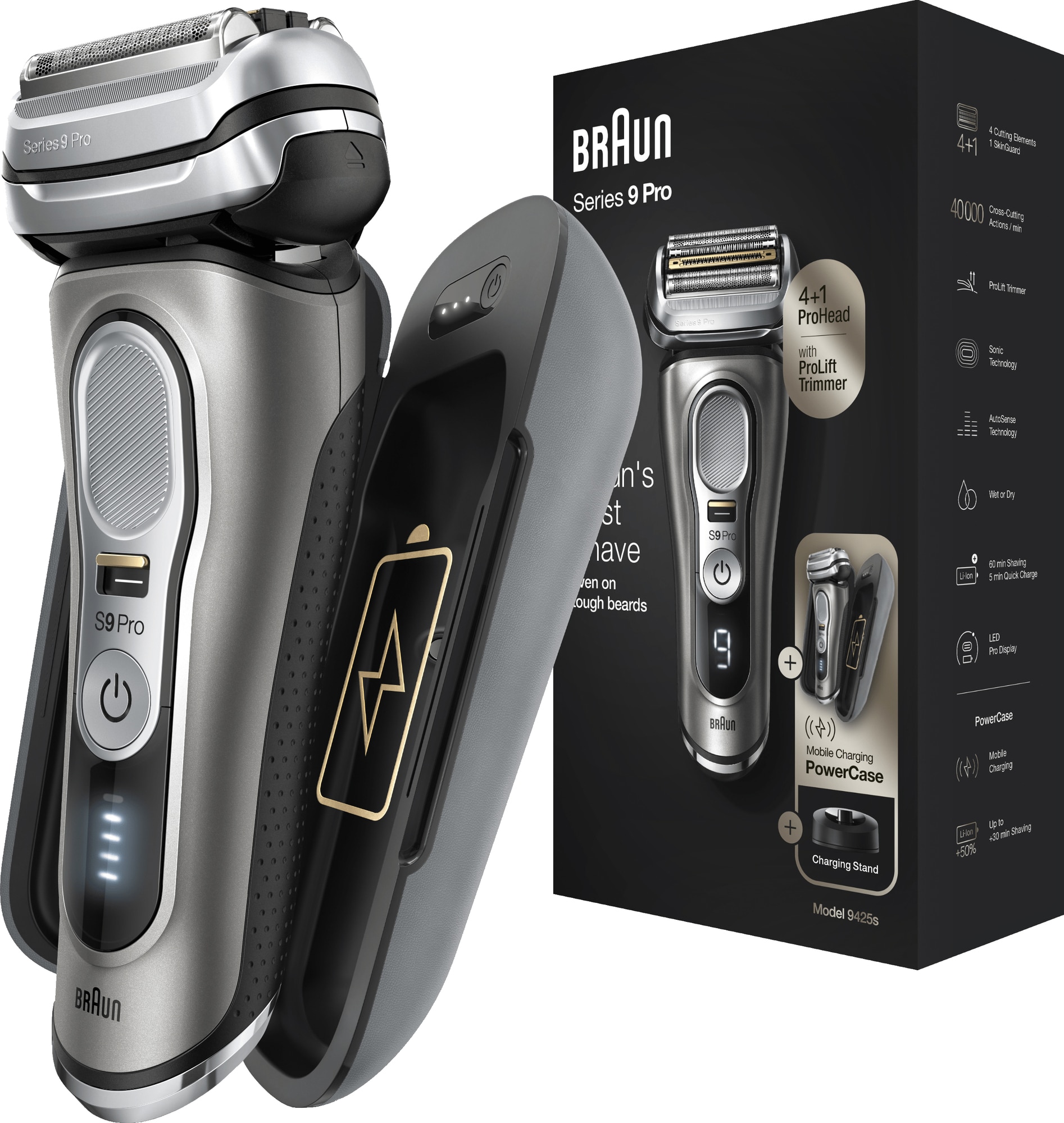 Braun Series 9 Pro barbermaskine BRA9425S | Elgiganten