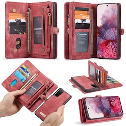 Wallet CaseMe 11-kort Samsung Galaxy S20 (SM-G980F)  - rød