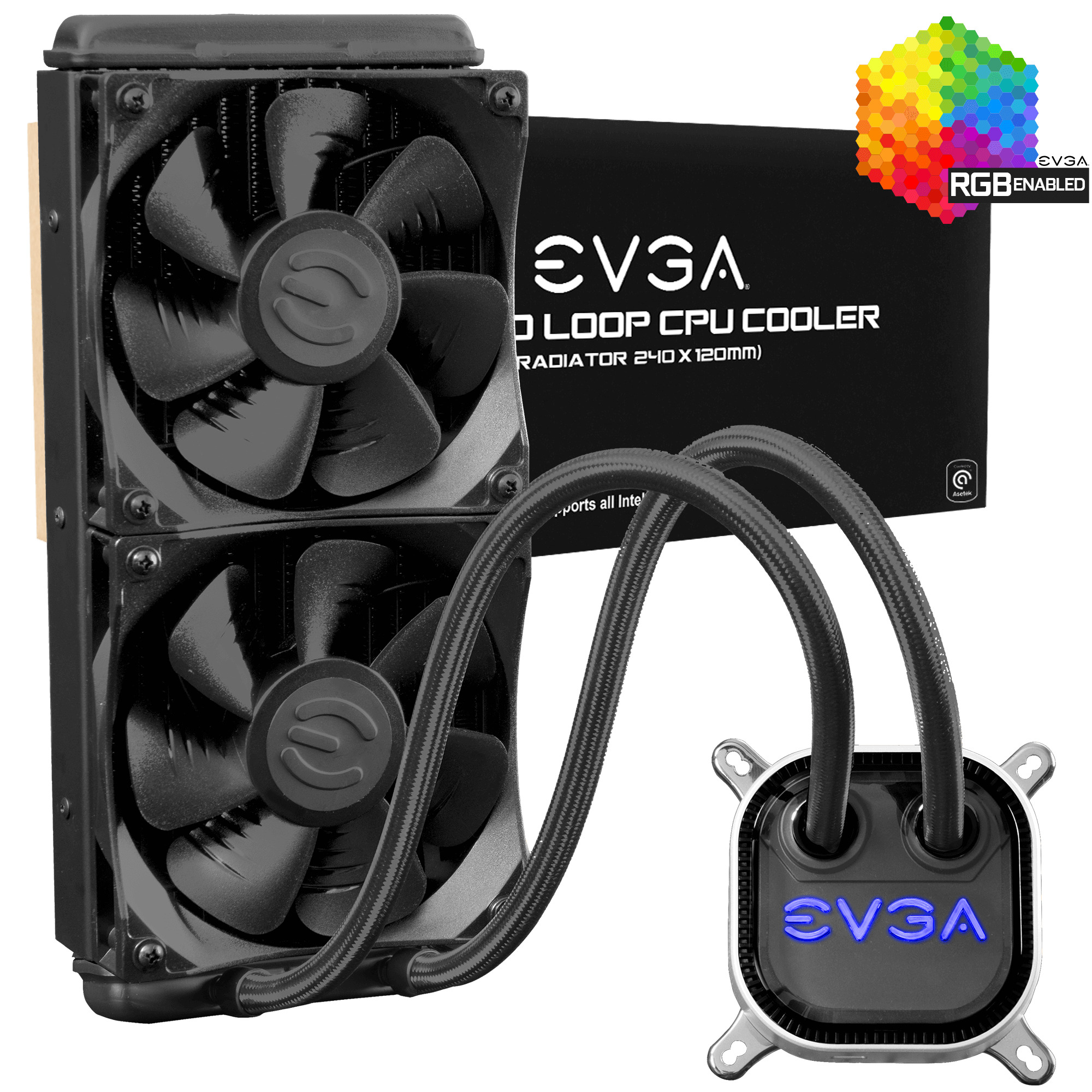 EVGA CPU Cooler CLC 240 Liquid CPU Cooler | Elgiganten