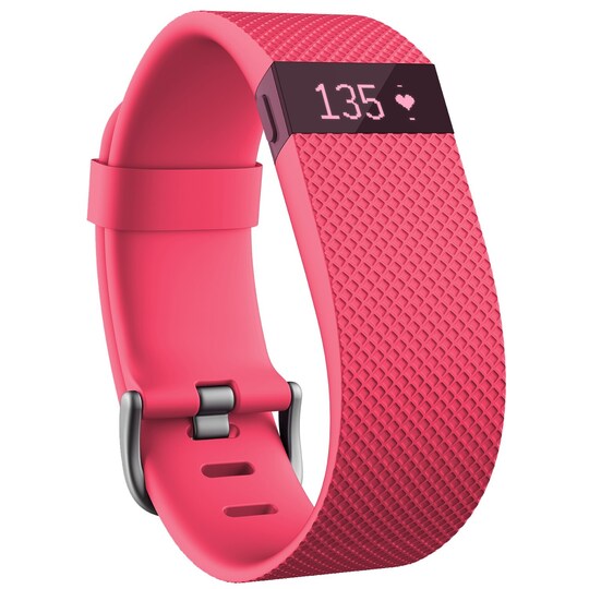 Fitbit Charge HR aktivitetsur - stor - pink | Elgiganten
