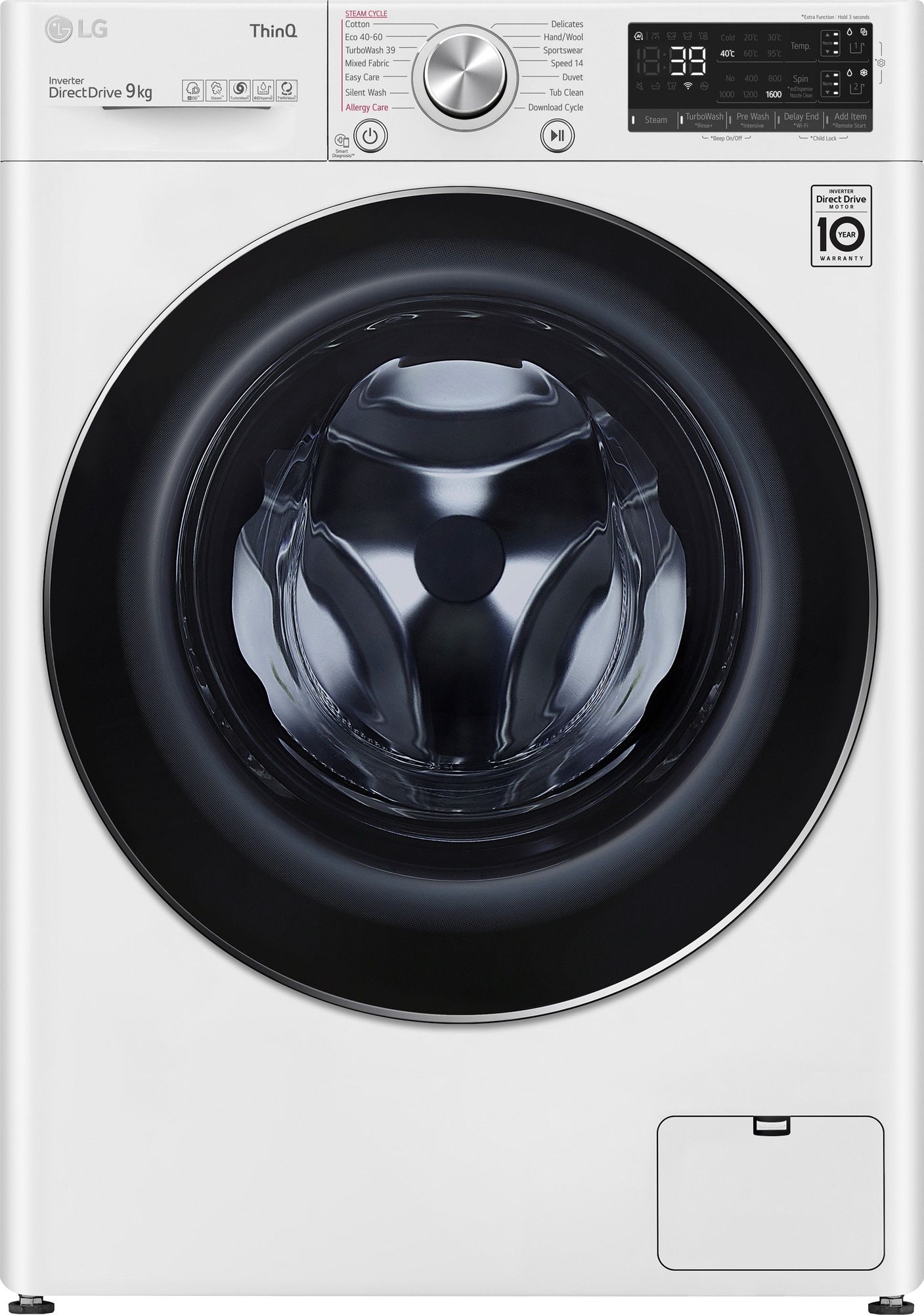 LG vaskemaskine FV96VNS2QA (hvid) | Elgiganten