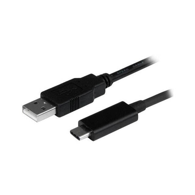 StarTech.com USB2AC1M, 1 m, USB A, USB C, USB 2.0, Hanstik/Hanstik, Sort