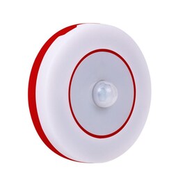 LED-lampe med PIR-bevægelsessensor Hvid / rød