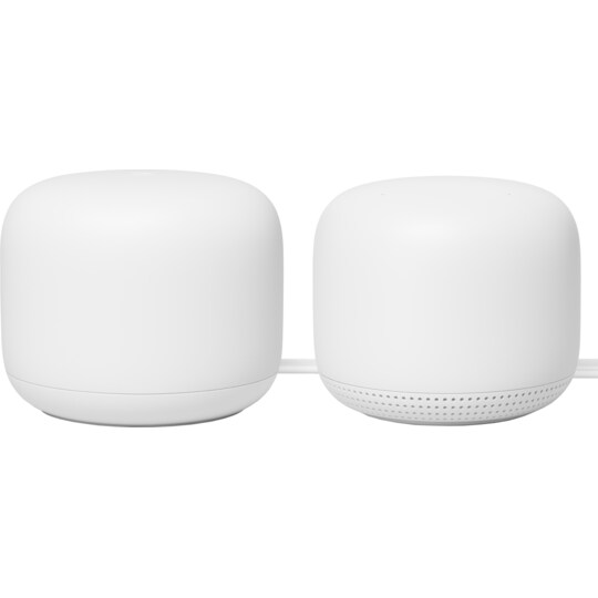 Google Nest wi-fi router og adgangspunkt (2-pakke) | Elgiganten