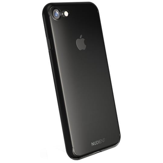 Nudient iPhone 8/7/6 cover (black transparent) | Elgiganten