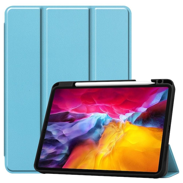 Til iPad Pro 11 2021 Trifoldet stativ-tabletetui - SkyBlue