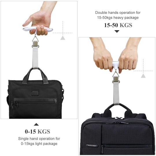 Digital bagagevægt 50 kg Grå / hvid | Elgiganten