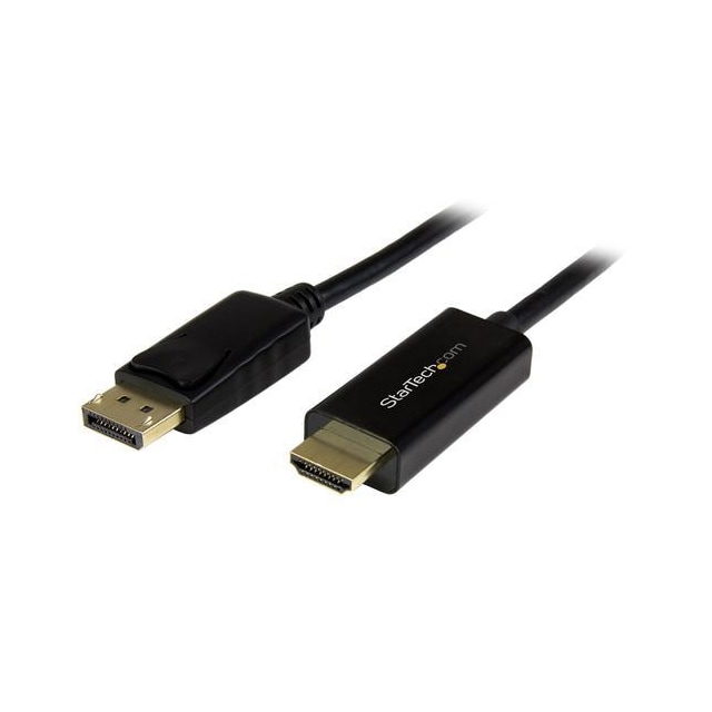 StarTech.com DP2HDMM2MB, 2 m, HDMI Type A (Standard), DisplayPort, Hanstik, Hanstik, Lige