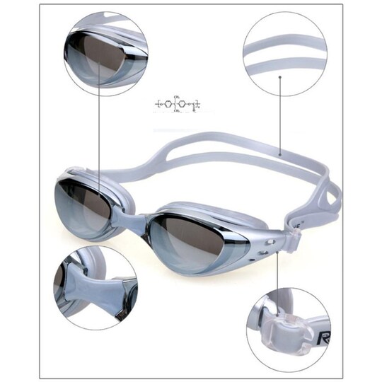 Svømmebriller Anti-tåge UV-beskyttelse Svømmebriller | Elgiganten