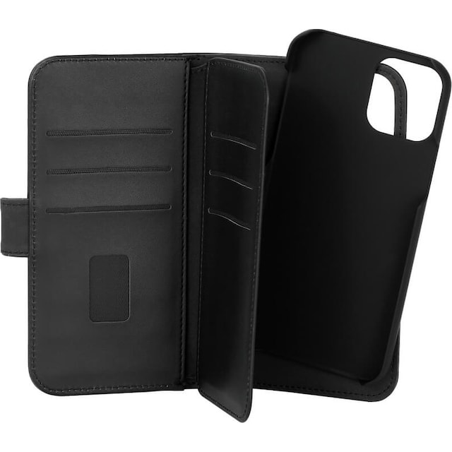 Gear 2-i-1 etui med pung til iPhone 12/12 Pro (sort)