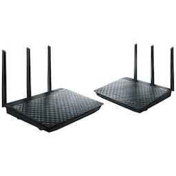 Asus RT-AC66U AiMesh trådløs mesh-router (2-pak)