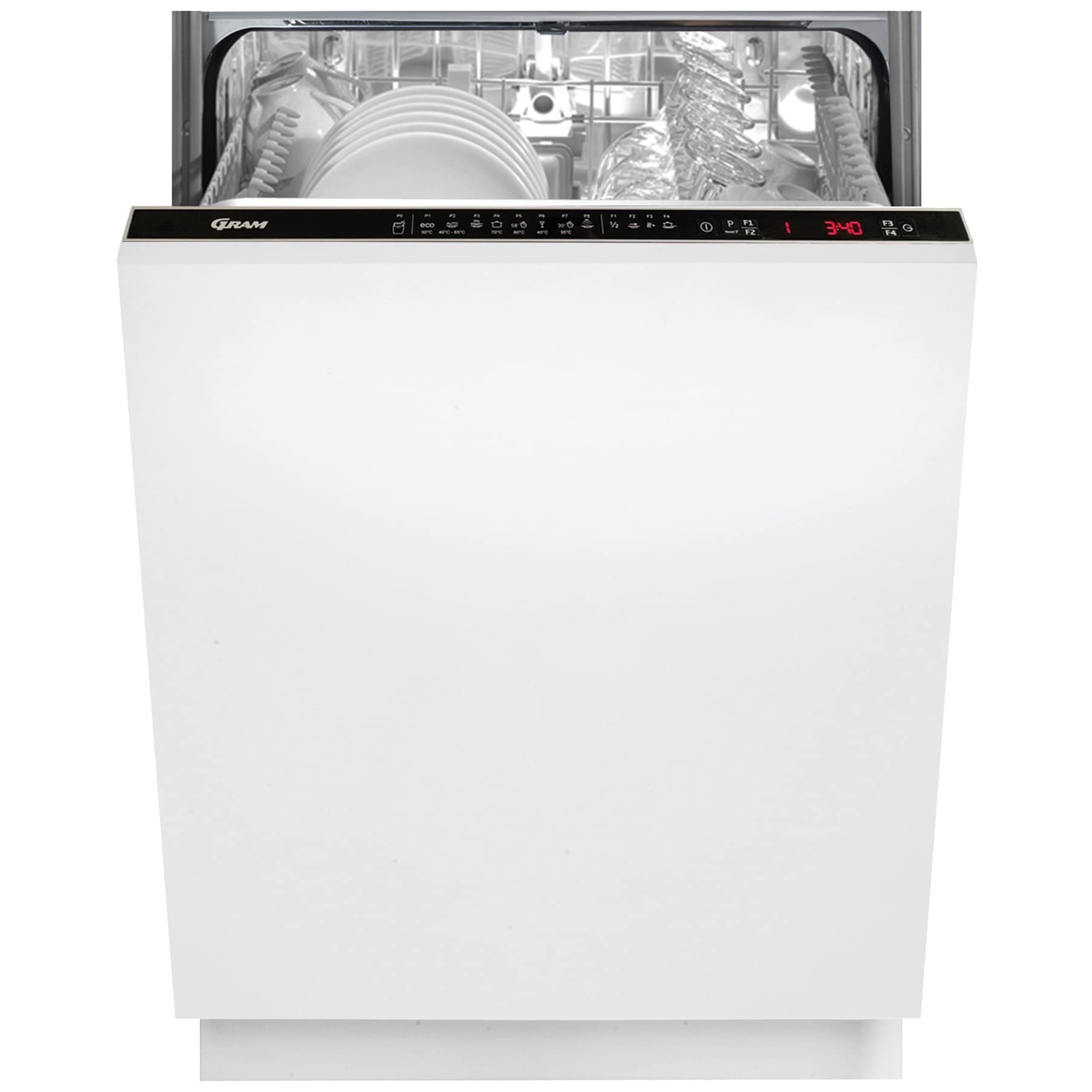 Gram opvaskemaskine OMI6238T1 fuldintegreret | Opvaskemaskine
