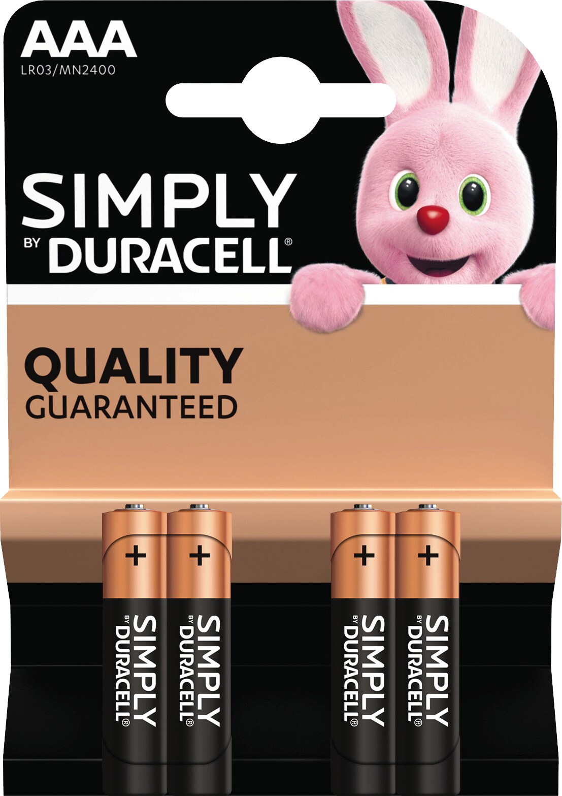 Duracell Simply AAA alkaline batterier (4 stk) | Elgiganten