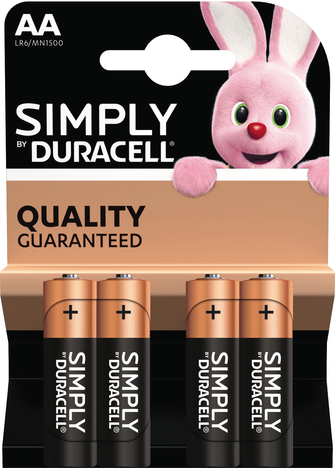 Duracell Simply AA alkaline batterier (4 stk) | Elgiganten