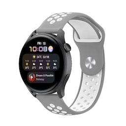 EBN Sport Armbånd Huawei Watch 3 Pro - Grå/hvid