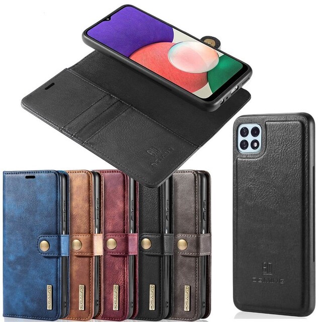 Wallet DG-Ming 2i1 Samsung Galaxy A22 5G  - brun