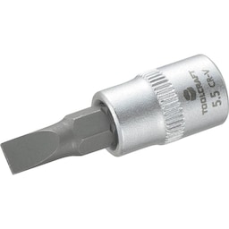 TOOLCRAFT 816062 Kærv Topnøgle-bit-indsats 5.5 mm 1/4