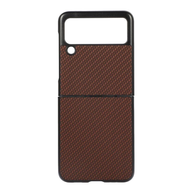 Kulfiber cover Samsung Galaxy Z Flip 3  - brun