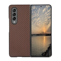 Kulfiber cover Samsung Galaxy Z Fold 3  - brun